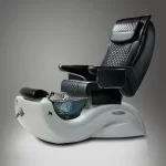 Cleo-G5-Gray-Nickle-Black Spa Pedicure Chair - J & A Pedicure Spa Chair & Furniture Collection