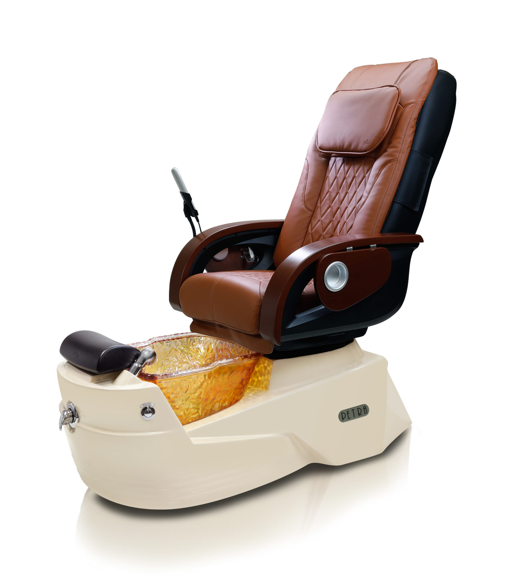 Petra-GX-Pedicure-Spa-Bone-Base-Gold-Bowl-Brick-Chair J & A Pedicure Spa Chair & Furniture