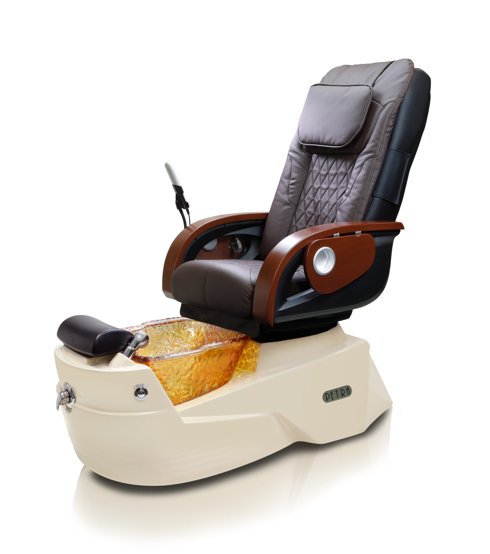 Petra-GX-Pedicure-Spa-Bone-Base-Gold-Bowl-Chocolate-Chair J & A Pedicure Spa Chair & Furniture