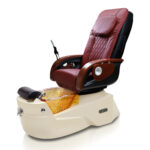 Petra-GX-Pedicure-Spa-Bone-Base-Gold-Bowl-Red-Chair J & A Pedicure Spa Chair & Furniture