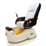Petra-GX-Pedicure-Spa-Bone-Base-Gold-Bowl-White-Chair J & A Pedicure Spa Chair & Furniture