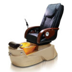 Petra-GX-Pedicure-Spa-Gold-Base-Gold-Bowl-Black-Chair J & A Pedicure Spa Chair & Furniture