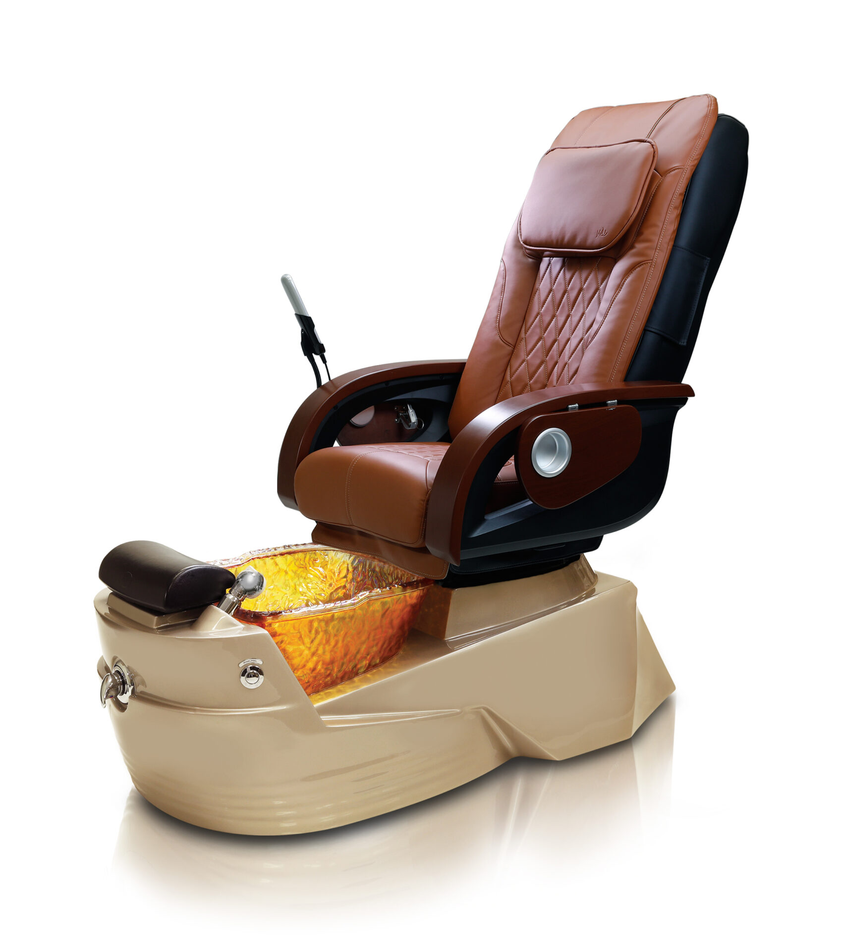 Petra-GX-Pedicure-Spa-Gold-Base-Gold-Bowl-Brick-Chair J & A Pedicure Spa Chair & Furniture