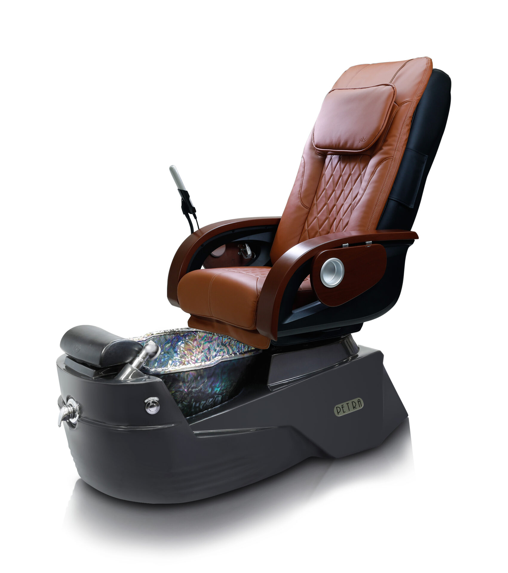 Petra-GX-Pedicure-Spa-Grey-Base-Black-Bowl-Brick-Chair & A Pedicure Spa Chair & Furniture