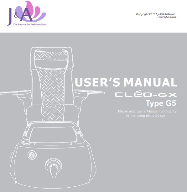 Cleo GX - J & A Pedicure Spa chair Collections