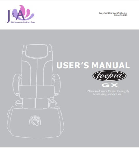 Toepia GX - J & A Pedicure Spa chair Collections